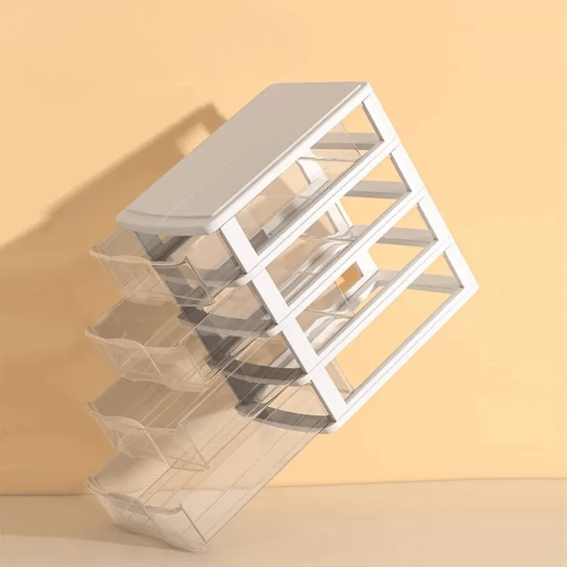 Boîte de Rangement - DesktopStorageBox™ - Blanc Quatre Tiroirs - Mon Bureau pro Zen