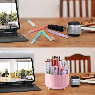 Organisateur Bureau - DesktopOrganizer™ - Rose - Mon Bureau pro Zen