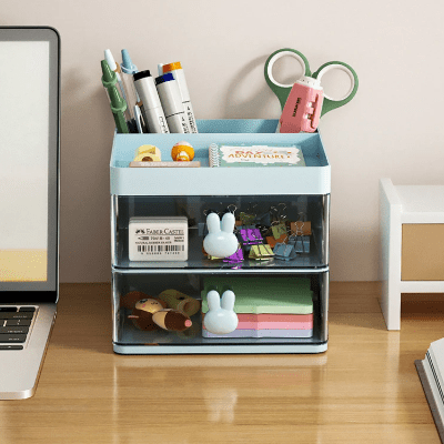 Organisateur Bureau - MultiFunctionalOrganizer™ - Bleu - Mon Bureau pro Zen