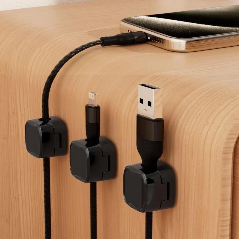 Range Cables - MagneticCableOrganizer™ - Noir - Mon Bureau pro Zen