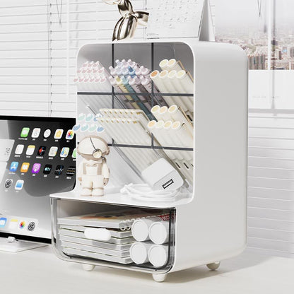 Organisateur de bureau multicouche blanc