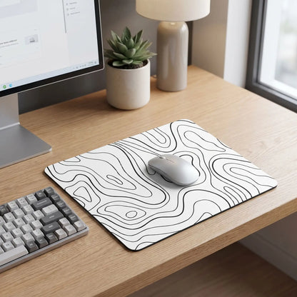 bureau tapis de souris avec motif courbes