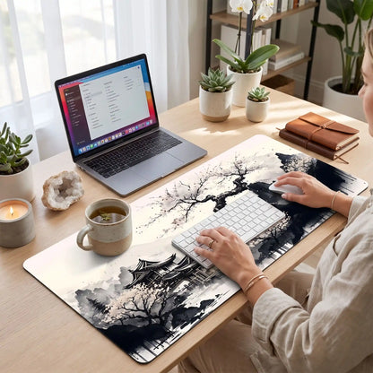 Sous main bureau | paysage asiatique nuancé