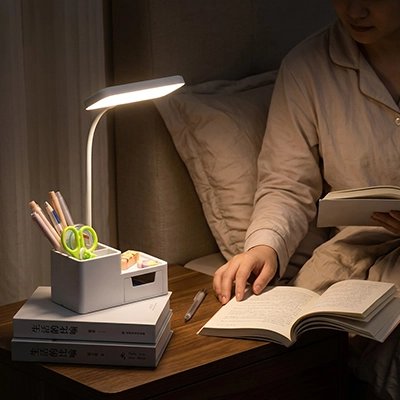 Lampe de bureau LED éclaire livre