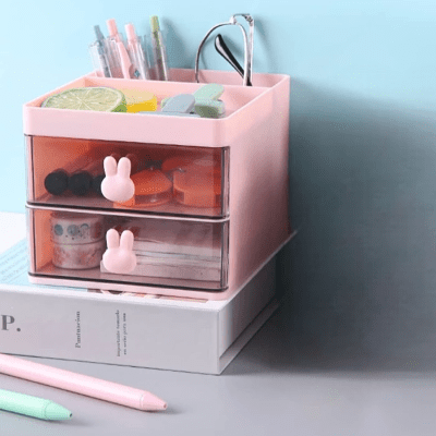 Organisateur Bureau - MultiFunctionalOrganizer™ - Rose - Mon Bureau pro Zen