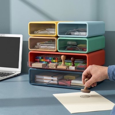Organisateur bureau | Vintage couleur - Mon Bureau pro Zen