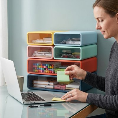 Organisateur bureau | Vintage couleur - Mon Bureau pro Zen