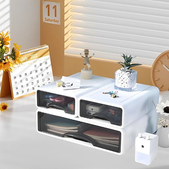 Organisateur de bureau 1 grand et 2 petits sur bureau