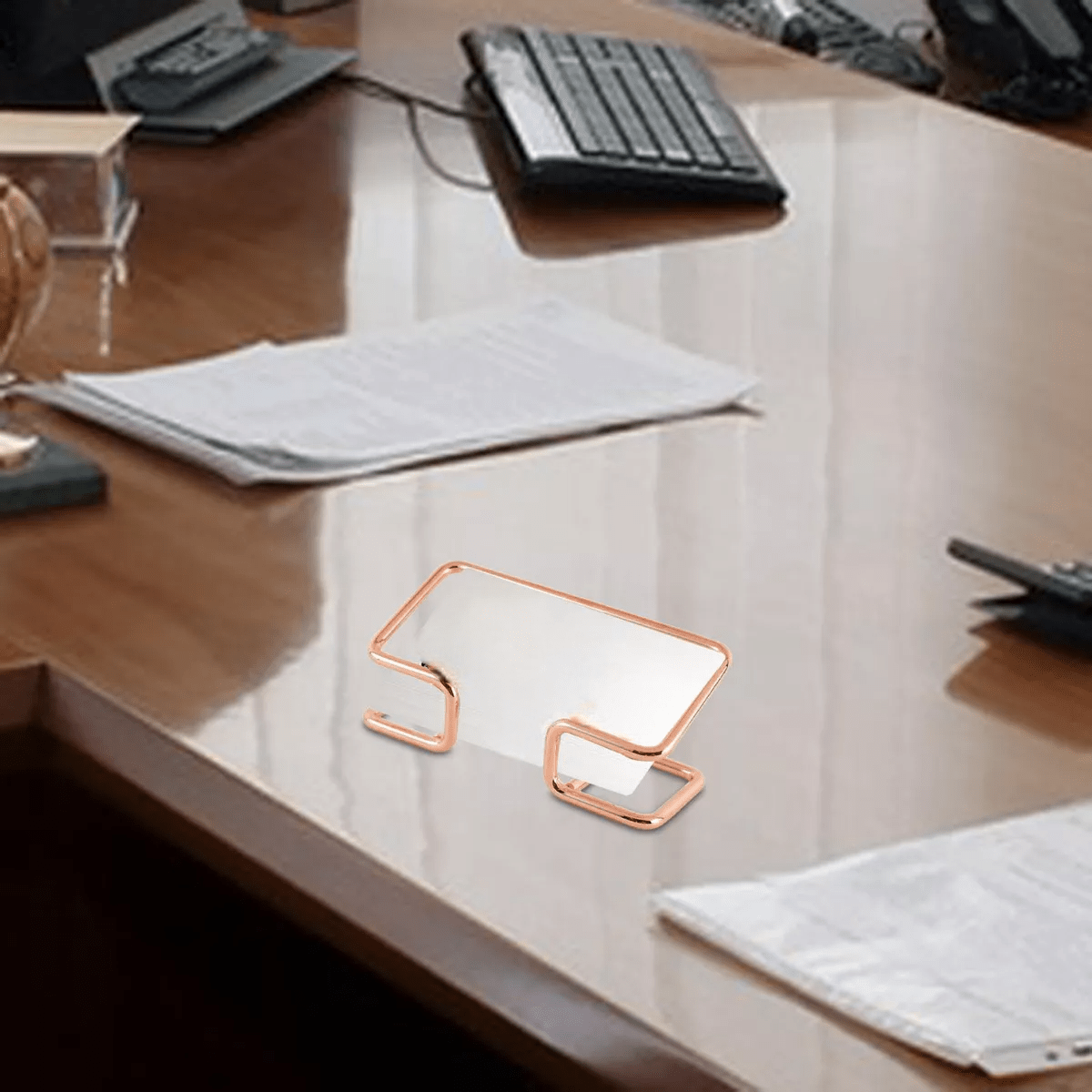 Porte Cartes - CardHolder™ - Rose Or - Mon Bureau pro Zen