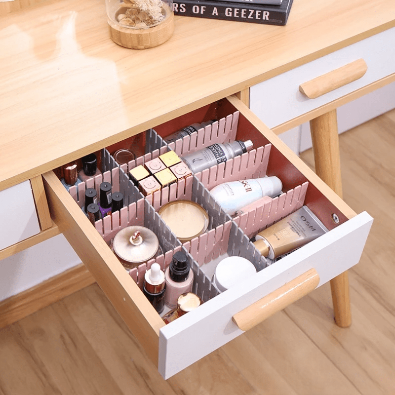 Séparateur de Tiroir - AdjustableDivider™ - Rose - Mon Bureau pro Zen