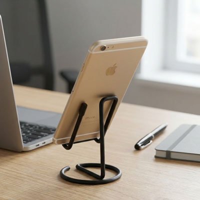 Support telephone bureau​ noir