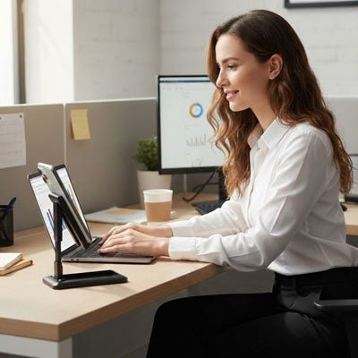 support telephone | Réglable Bureau - Confort et stabilité garantis - Mon Bureau pro Zen