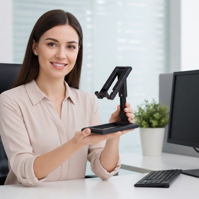 support telephone | Réglable Bureau - Confort et stabilité garantis - Mon Bureau pro Zen