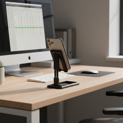 support telephone | Réglable Bureau - Confort et stabilité garantis - Mon Bureau pro Zen